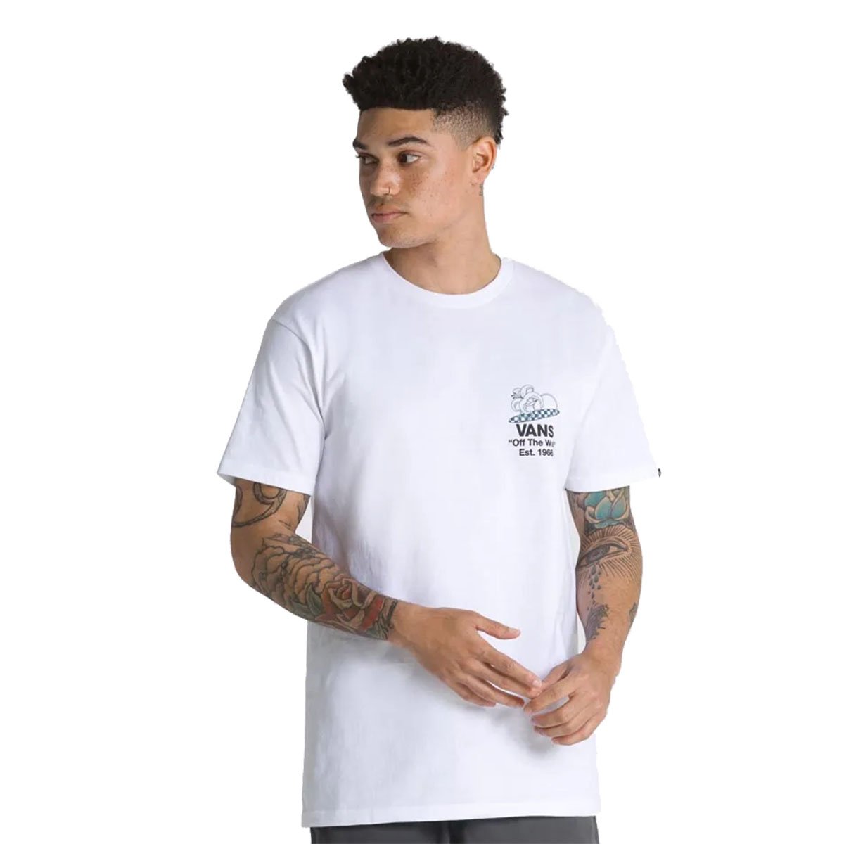 CHECKERBOARD BLOOMING SS TEE