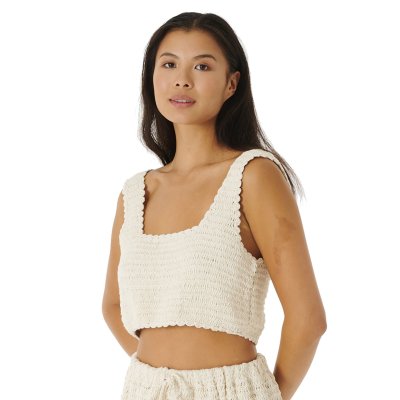 OCEANS TOGETHER CROCHET TOP