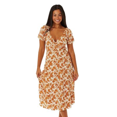 OCEANS TOGETHER WRAP DRESS