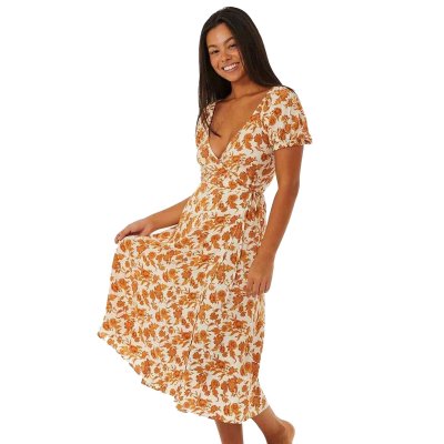 OCEANS TOGETHER WRAP DRESS