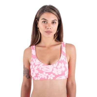 FLOWER SCRUNCH MAX SOFT STRAP TOP