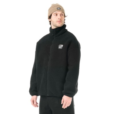 HAFDALS EMB ZIP FLEECE